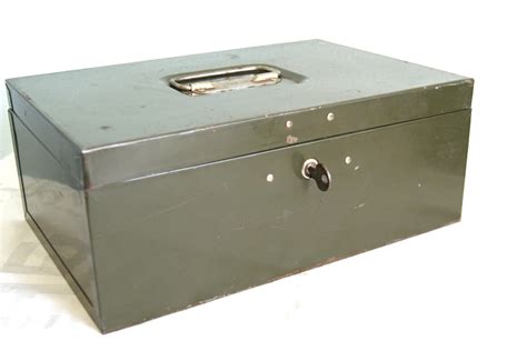 green mini metal lock box|Green Lock Box With Key .